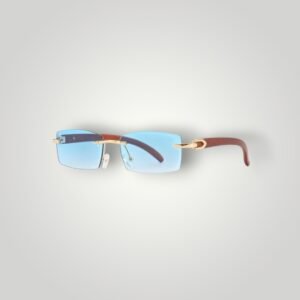 Frameless Wood Grain Sunglasses — Fashion Temple Design